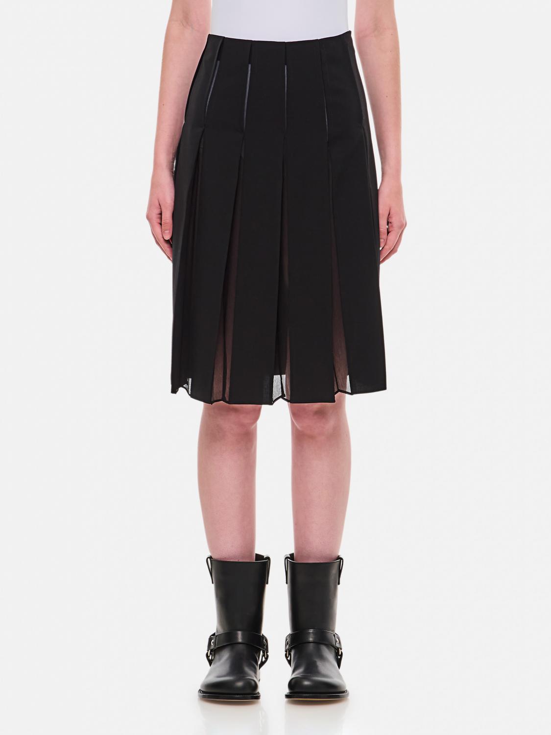 Marni A-line Midi Pleated Skirt In Schwarz