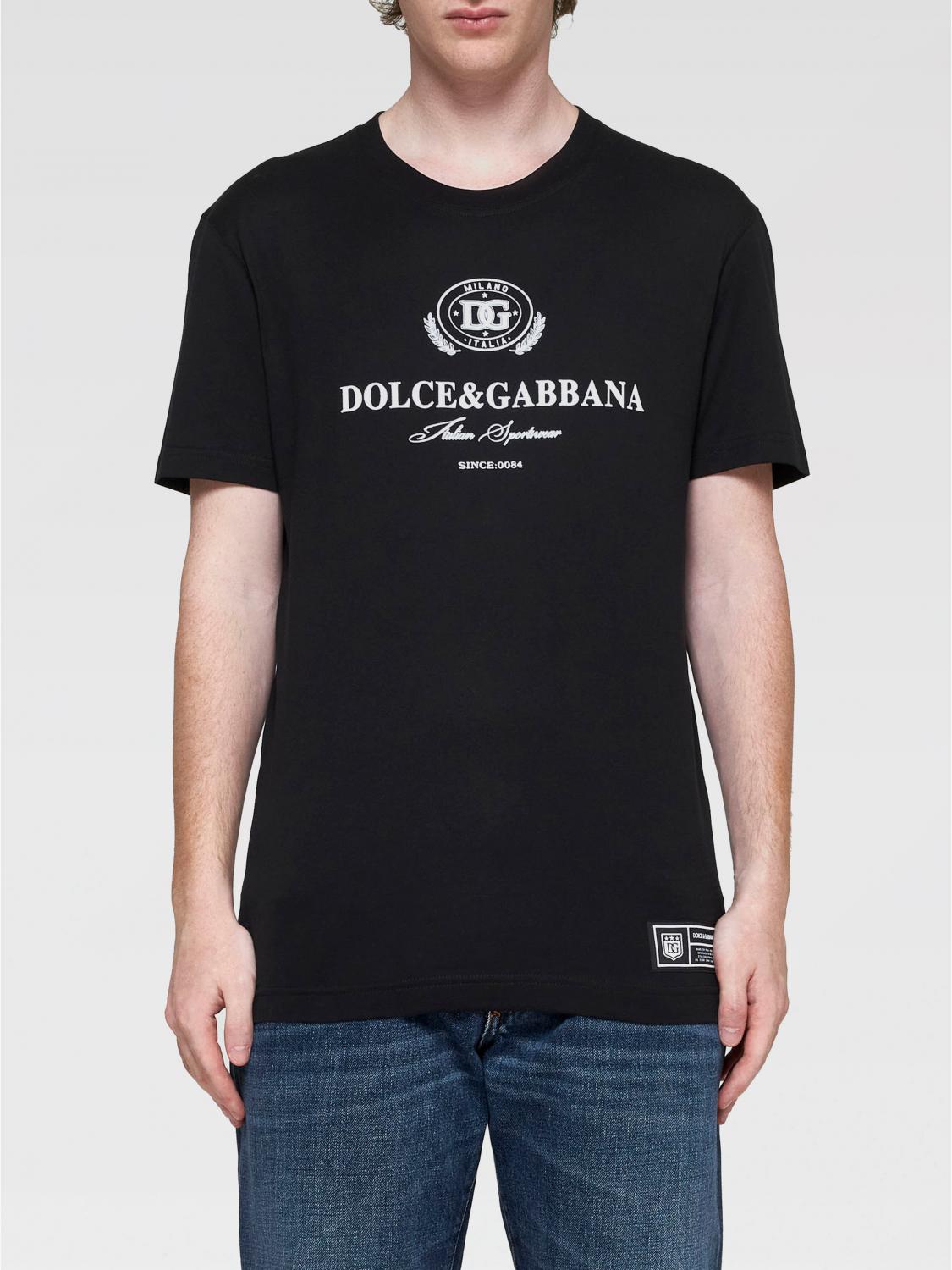 Shop Dolce & Gabbana T-shirt  Men Color Black In Schwarz