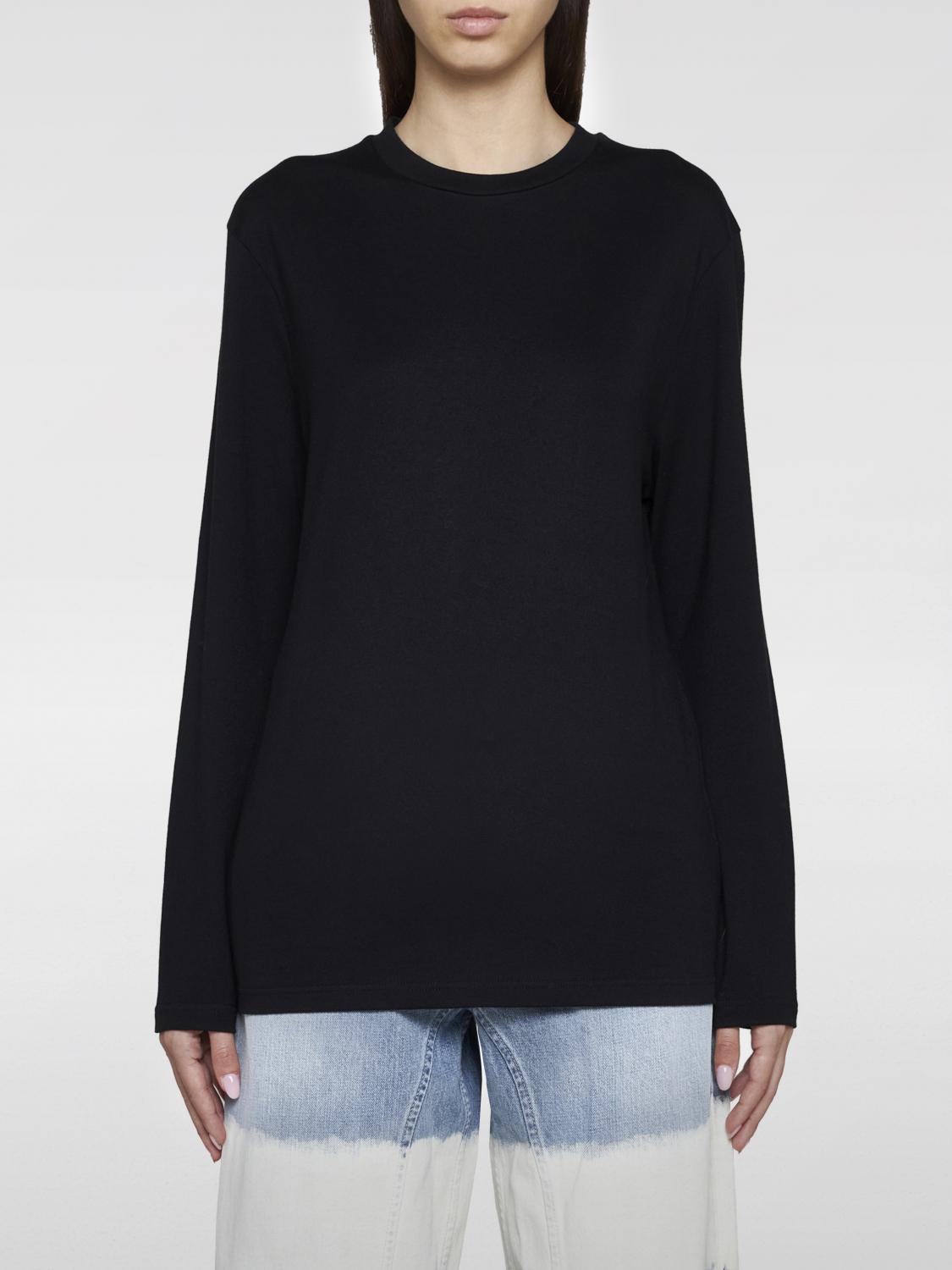 Shop Jil Sander T-shirt  Woman Color Black In Schwarz