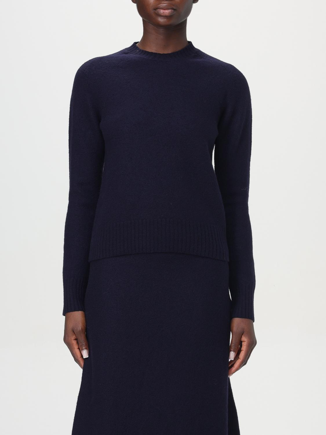 Jil Sander Woman Sweater Navy Blue Size 2 Wool In Blue