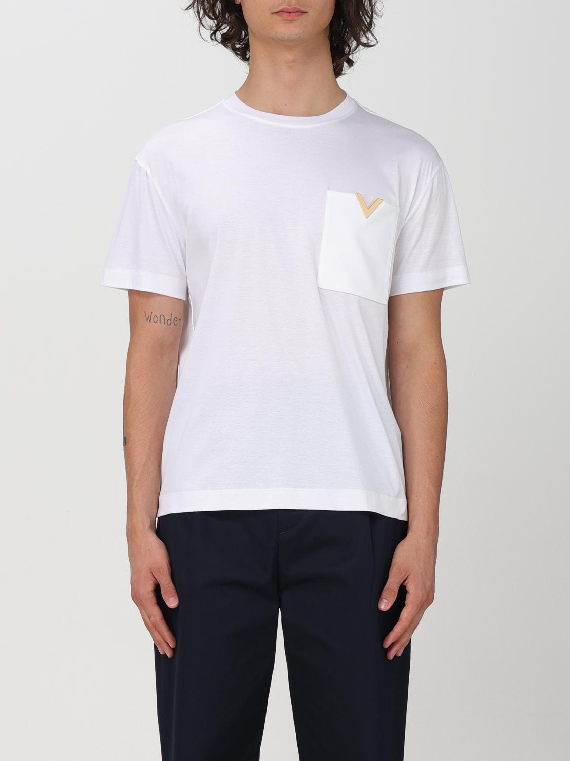 Shop Valentino T-shirt  Men Color White