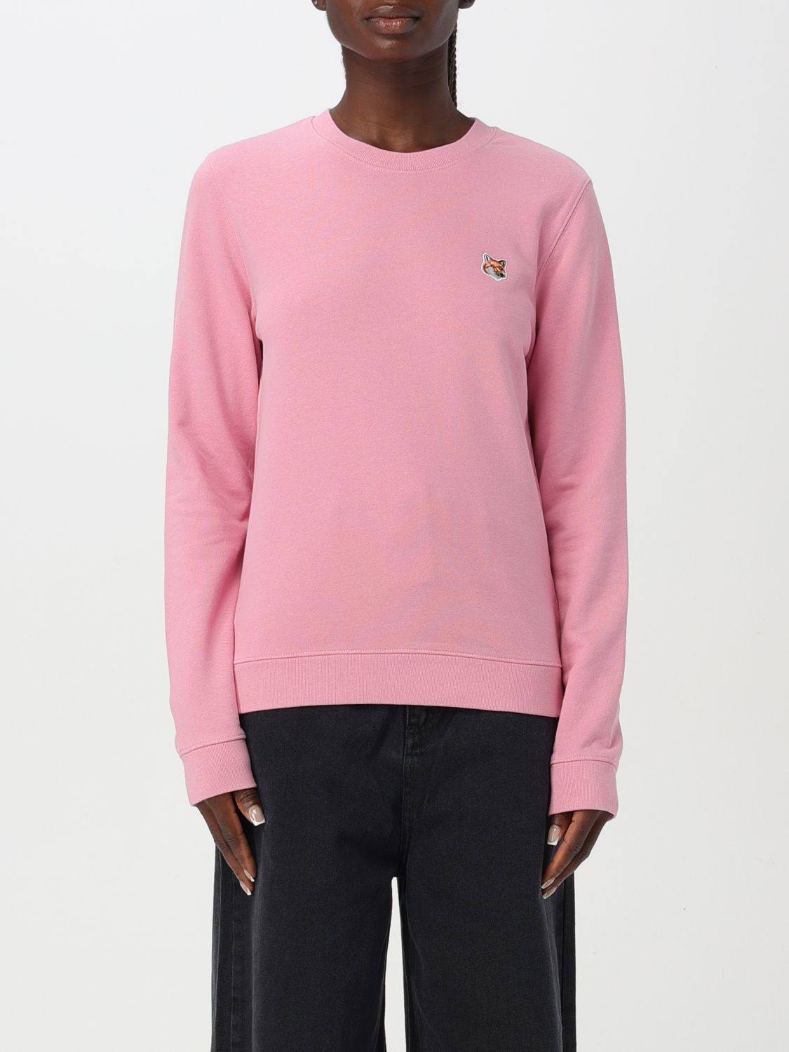 Shop Maison Kitsuné Sweatshirt  Woman Color Pink