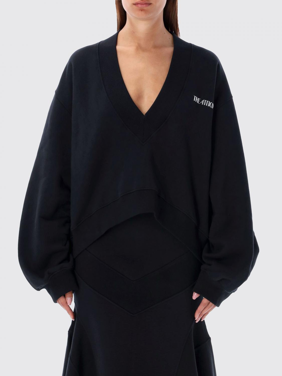 Shop Attico Sweatshirt The  Woman Color Black In Schwarz