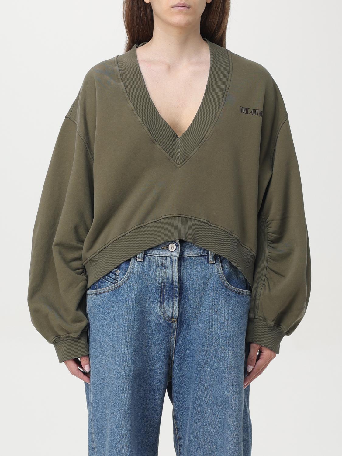 Shop Attico Sweatshirt The  Woman Color Green In Grün