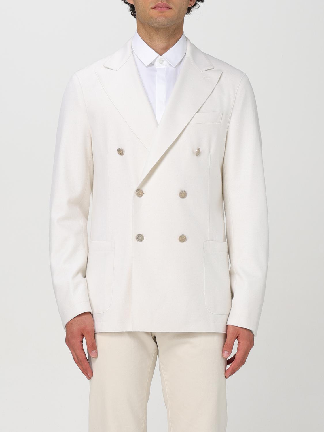 Eleventy Blazer  Men Color Ivory In Ivory