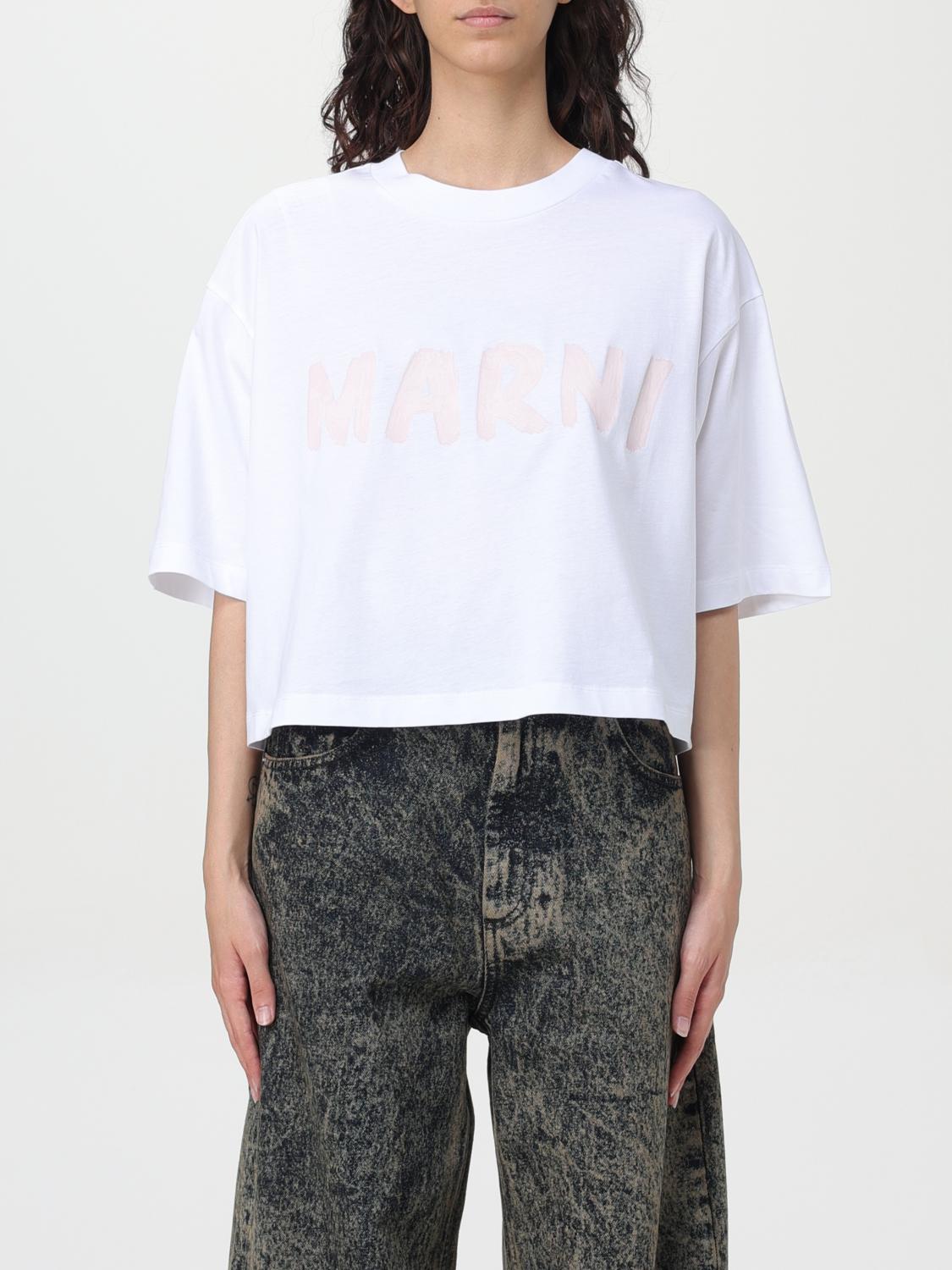 Shop Marni T-shirt  Woman Color White