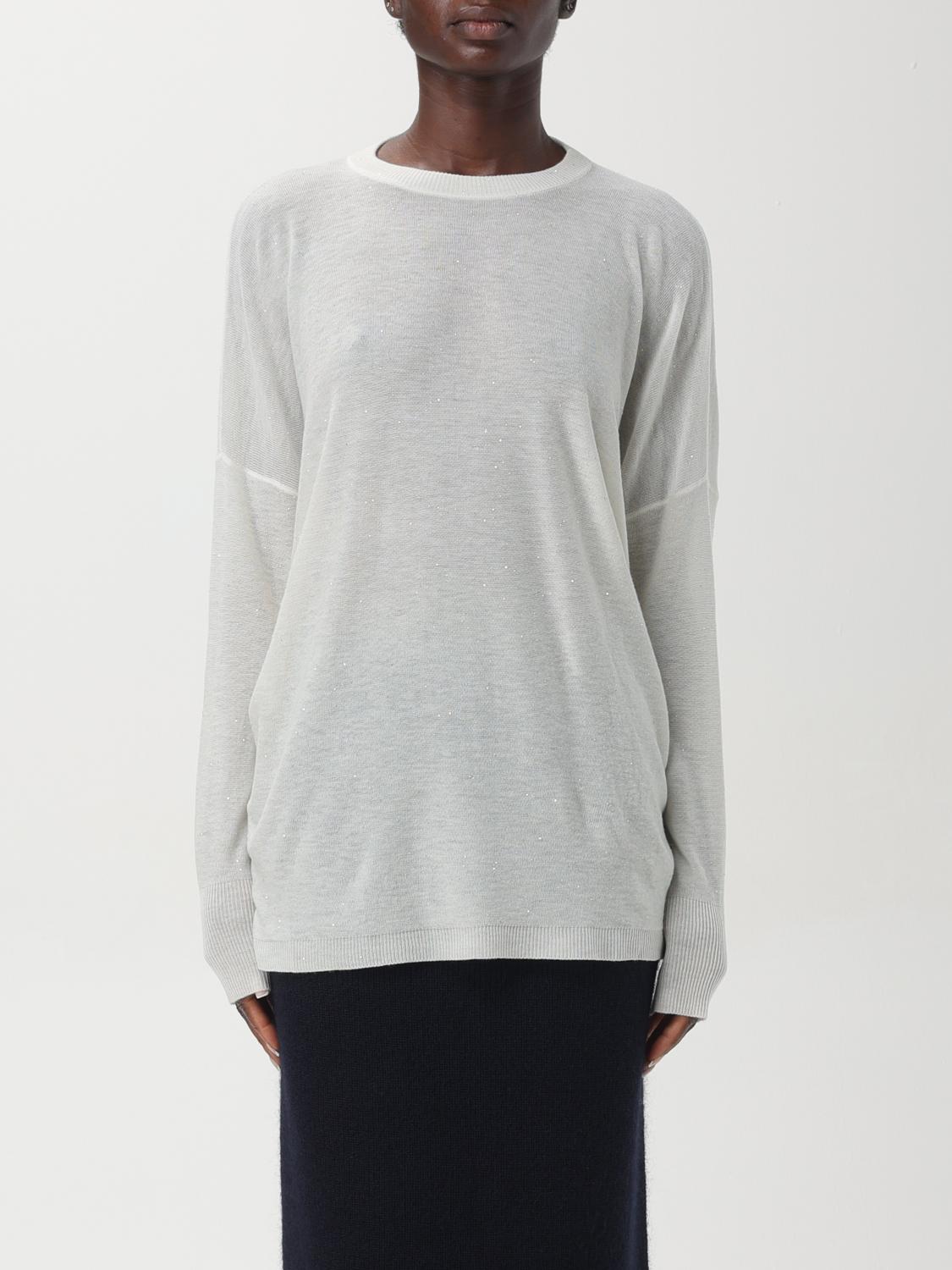 Shop Fabiana Filippi Sweater  Woman Color White In Weiss