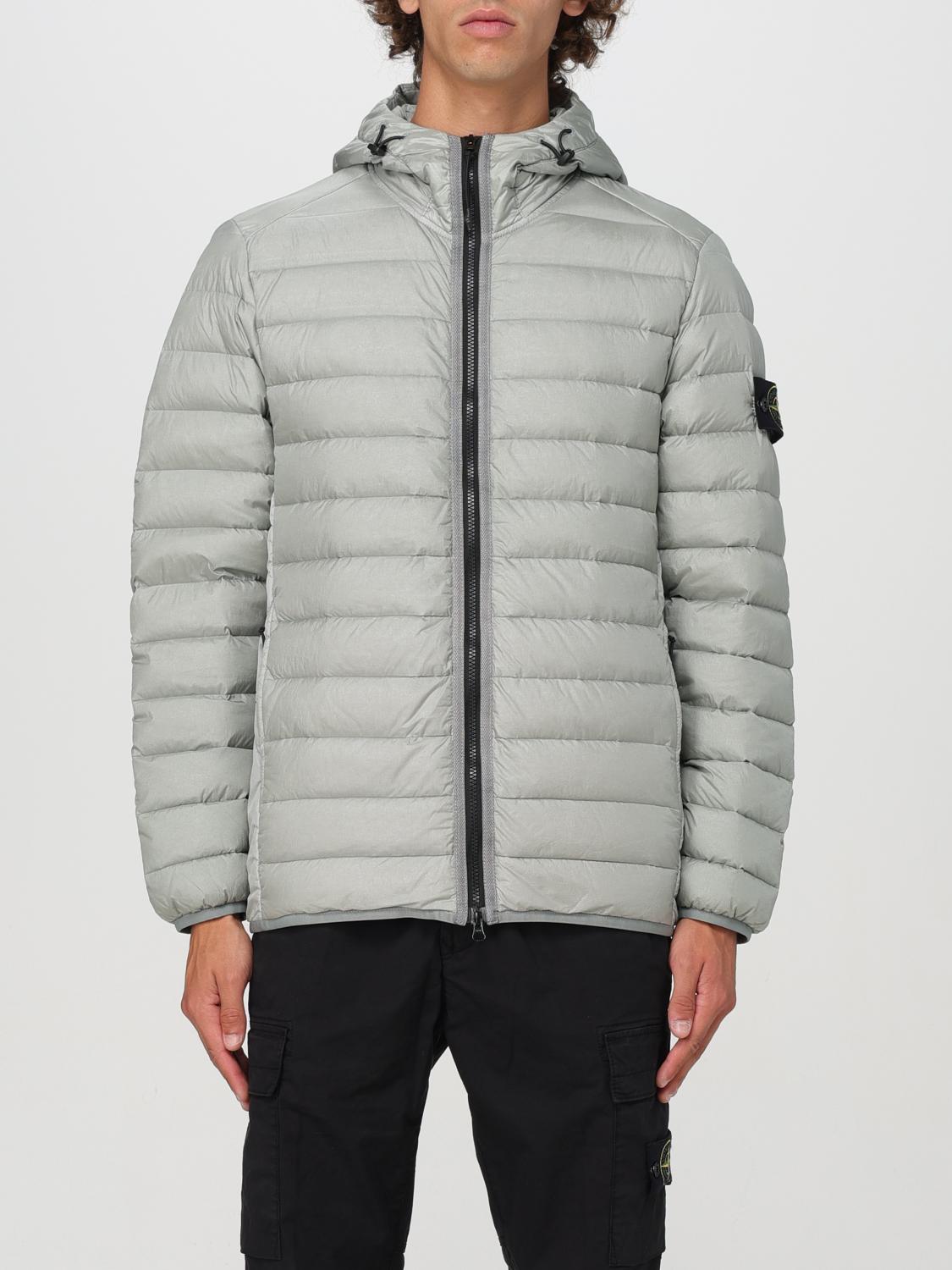 Shop Stone Island Jacket  Men Color Grey In Grau