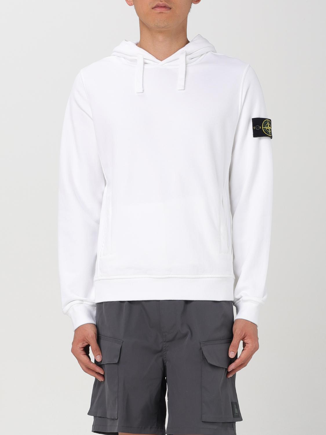 Shop Stone Island Sweatshirt  Men Color White