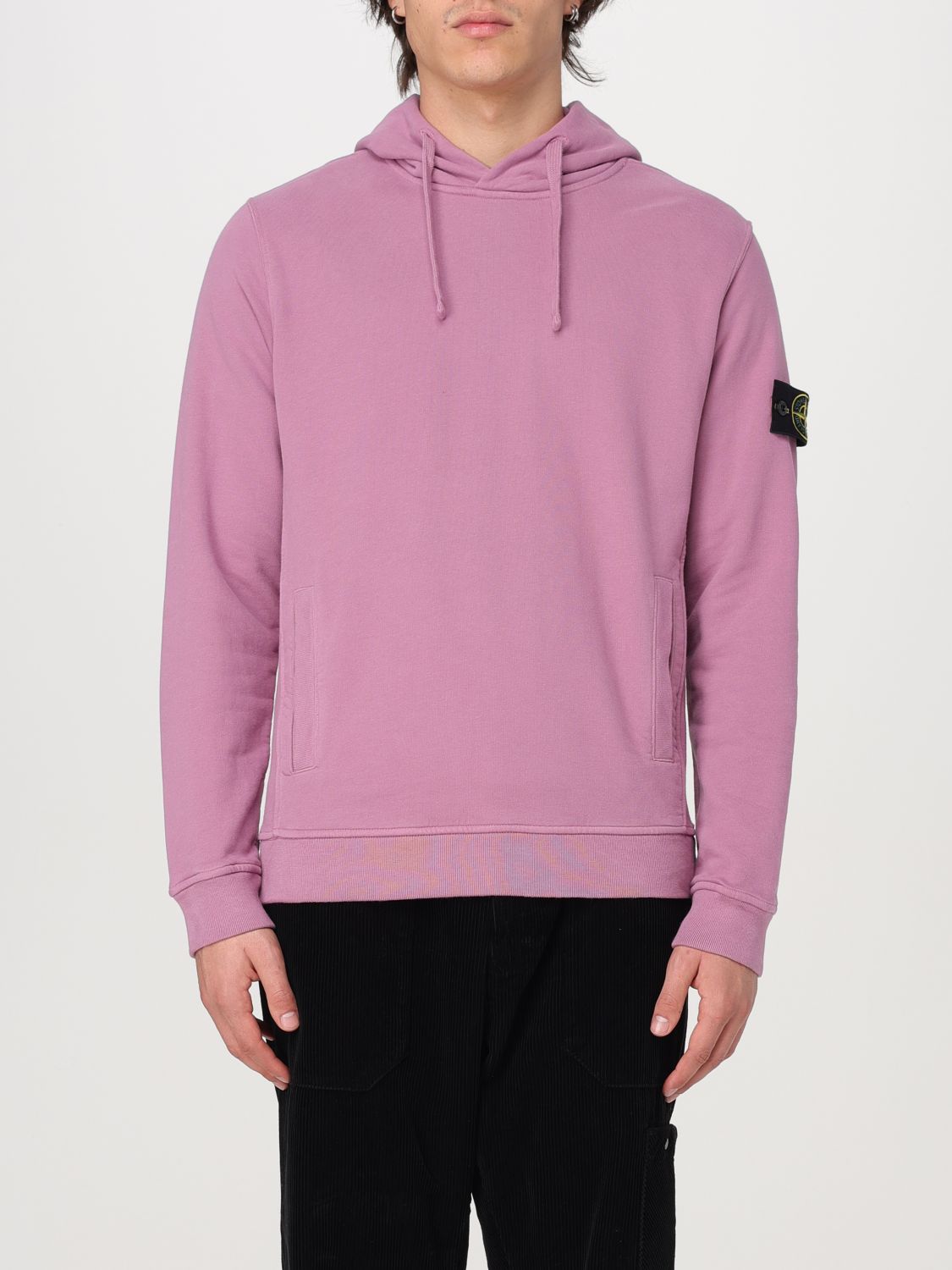 Shop Stone Island Sweatshirt  Men Color Pink