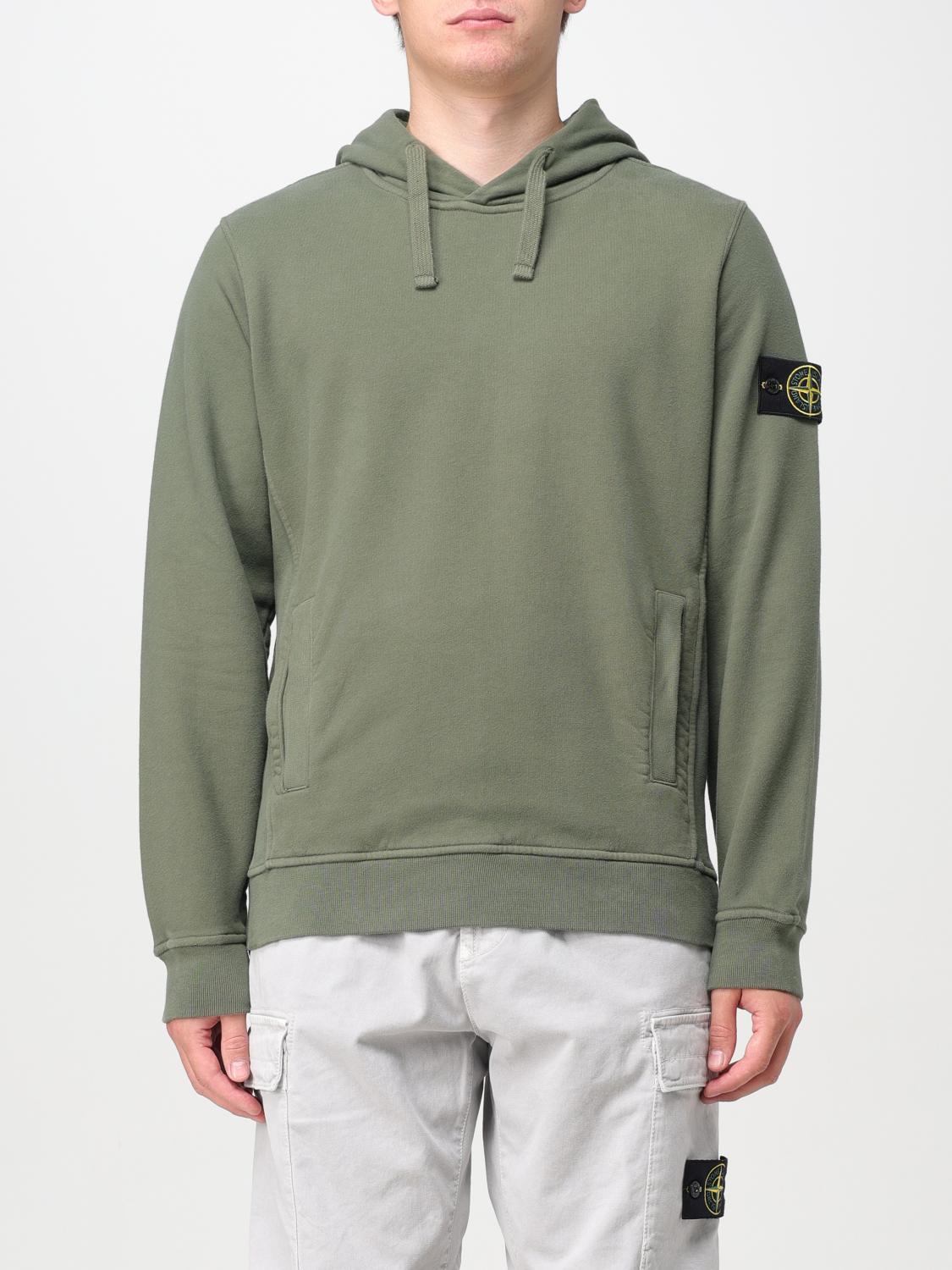 Shop Stone Island Sweatshirt  Men Color Green In Grün