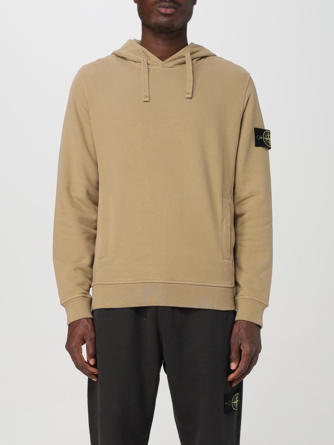 Shop Stone Island Sweatshirt  Men Color Biscuit