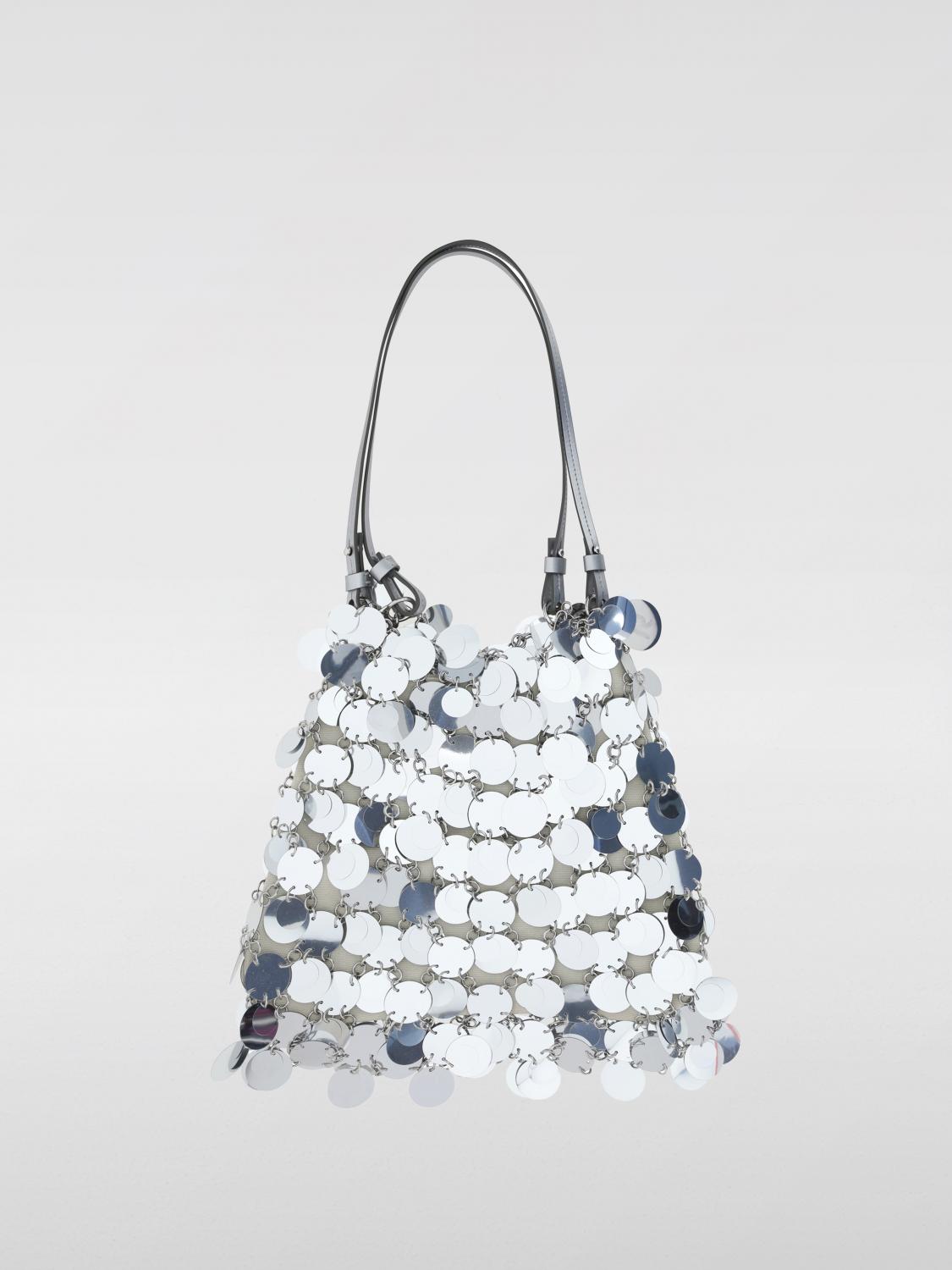 Rabanne Shoulder Bag Woman Color Silver In Silver