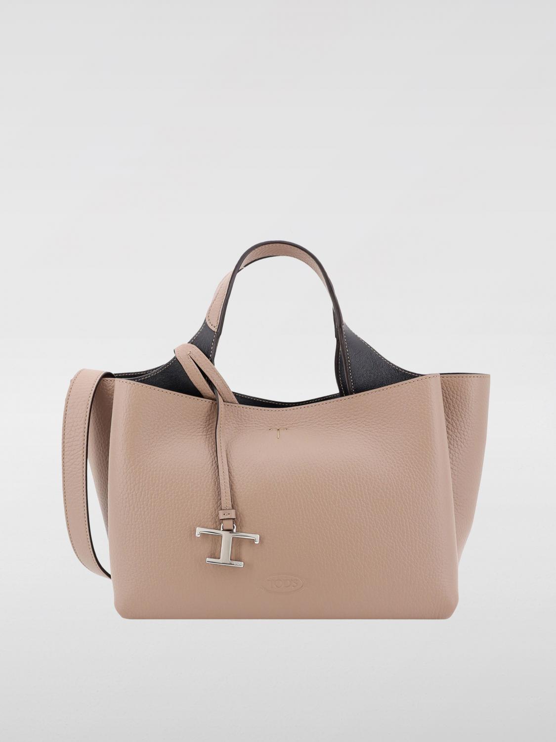 Shop Tod's Handbag  Woman Color Beige In 米色