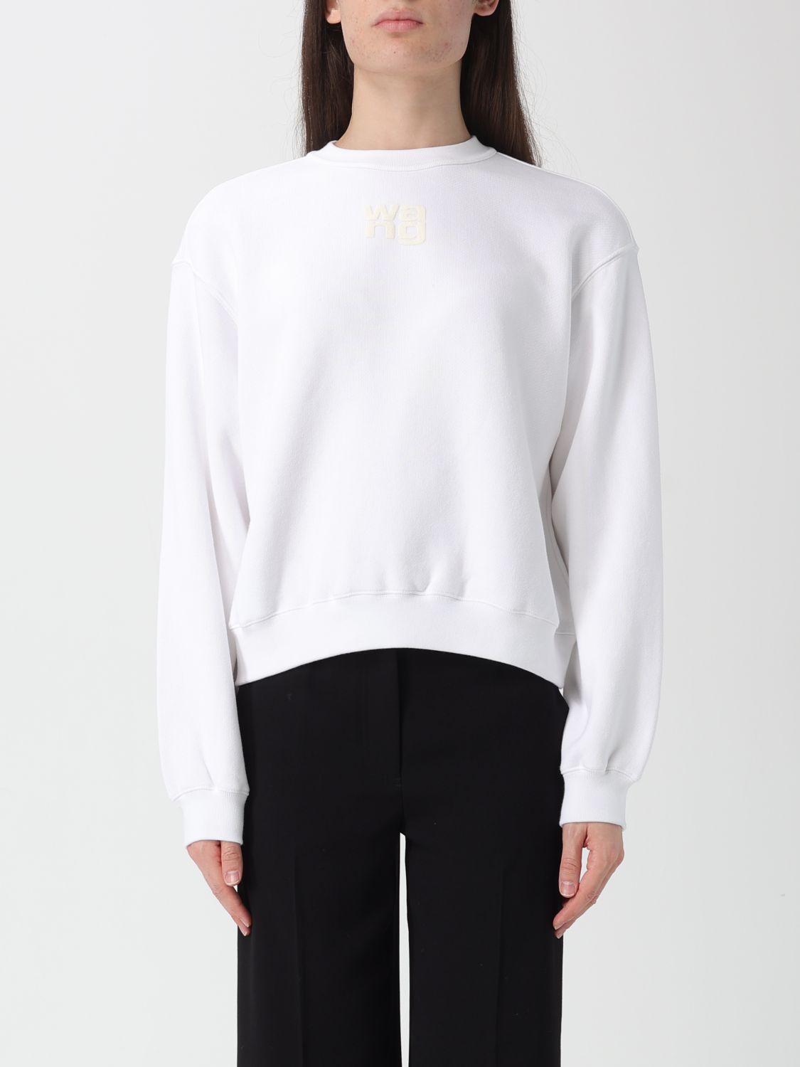 Alexander Wang T Sweatshirt T By Alexander Wang Woman Color White In White