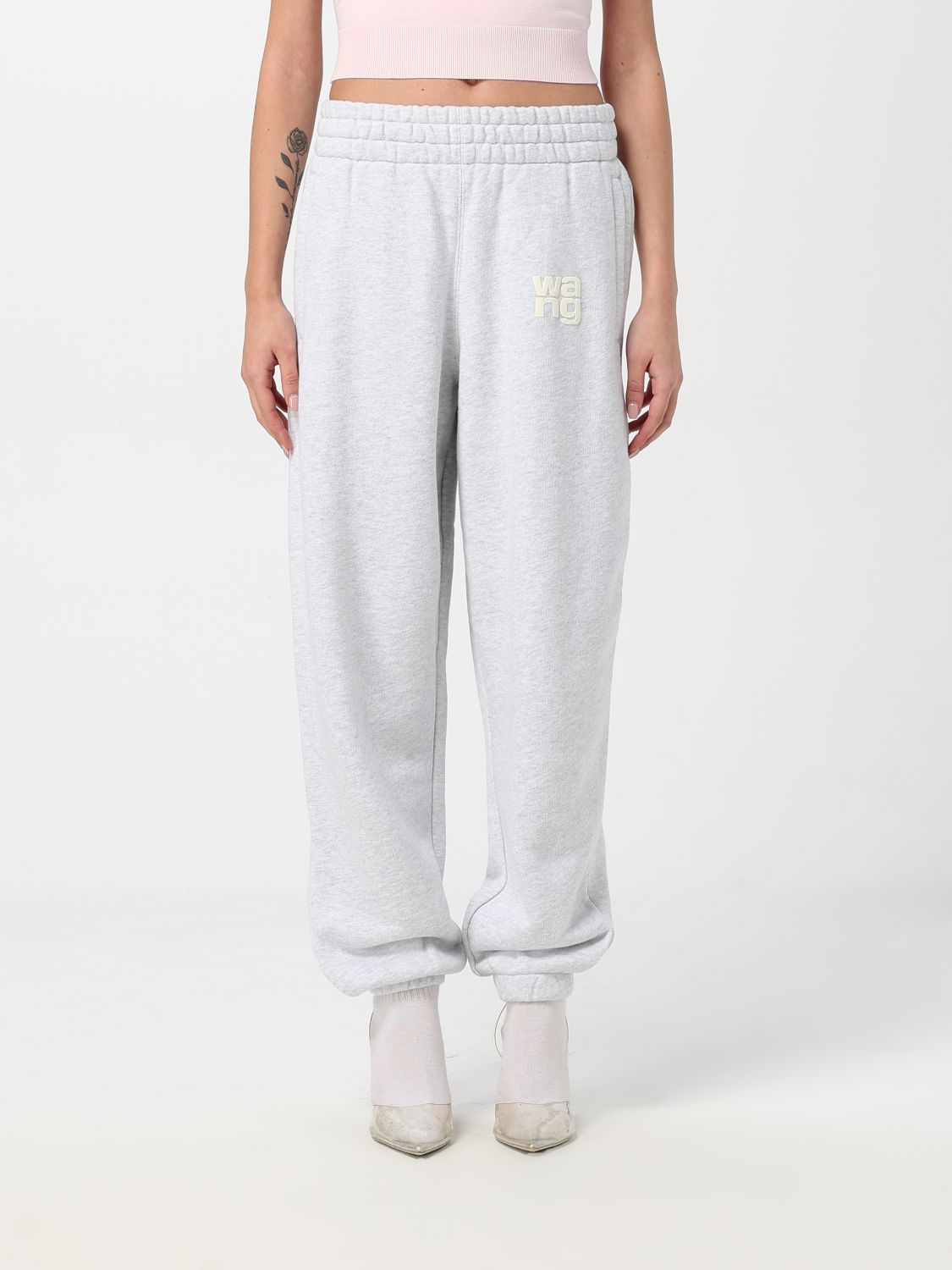 Shop Alexander Wang T Pants T By Alexander Wang Woman Color Grey In Grau