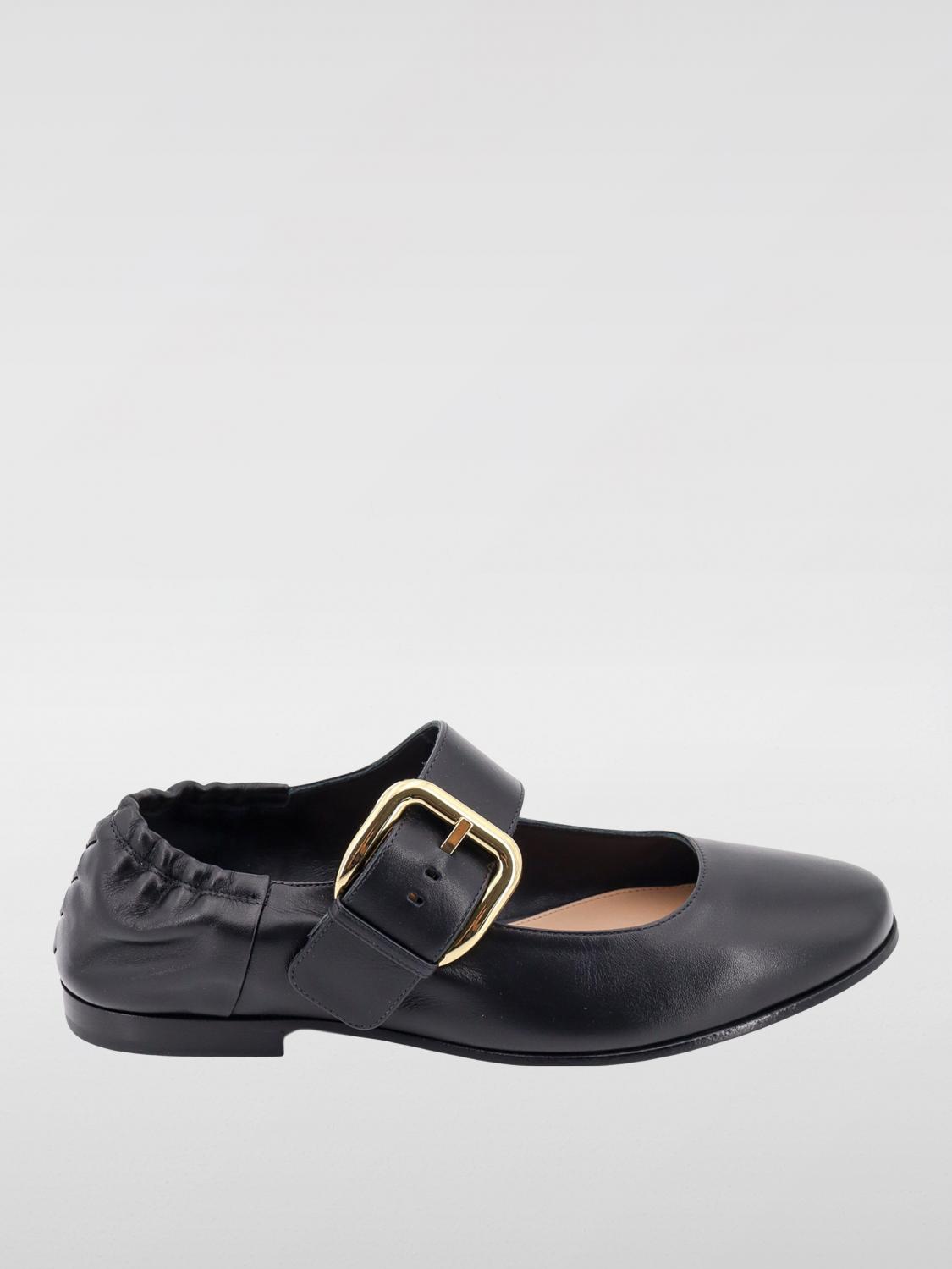 Shop Bottega Veneta Ballet Flats Woman Color Black In 黑色