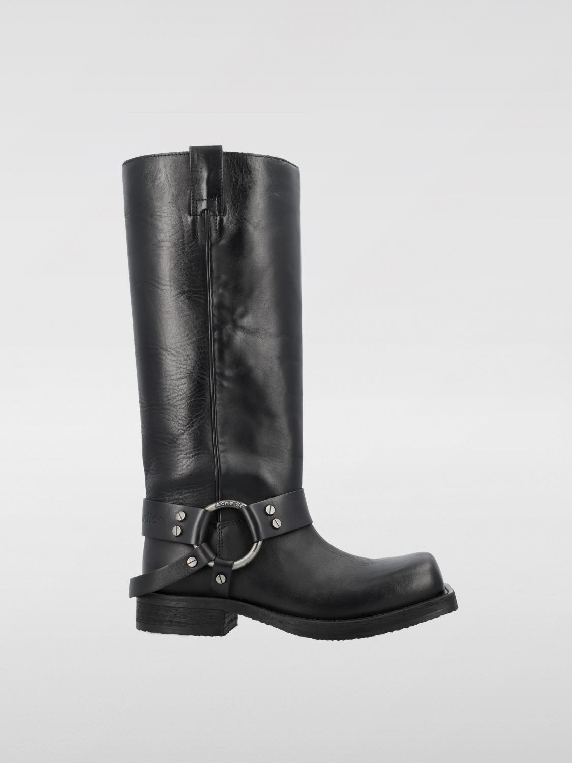 Shop Acne Studios Boots  Woman Color Black In Schwarz