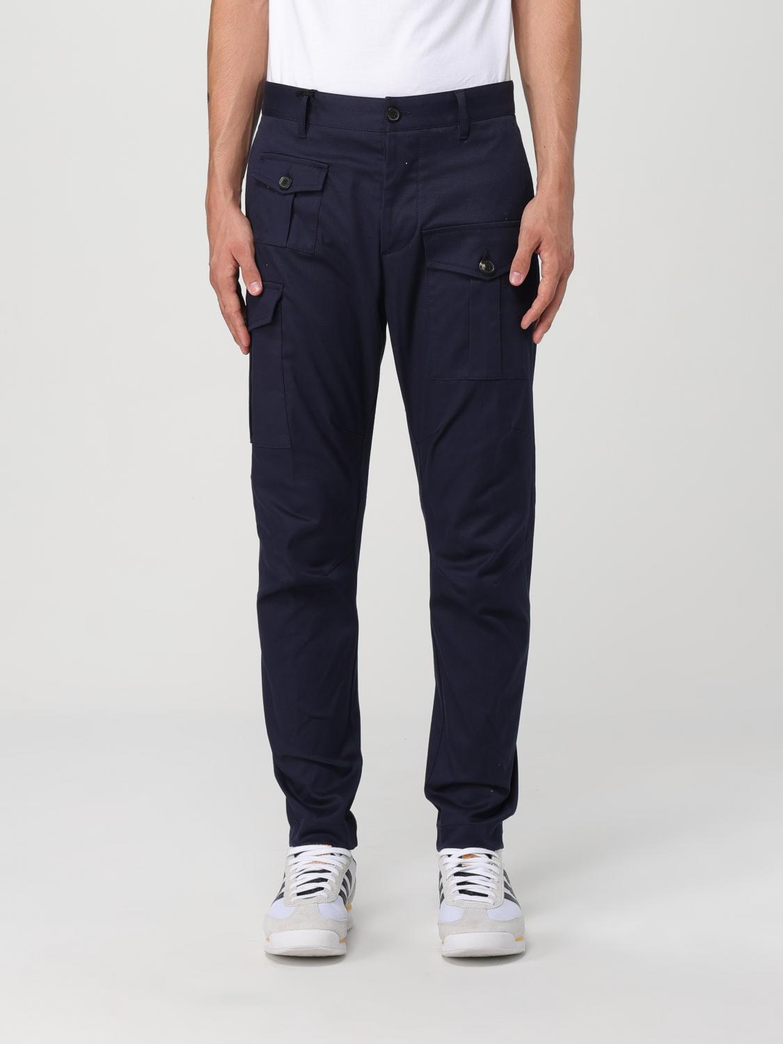 Shop Dsquared2 Pants  Men Color Blue In Blau