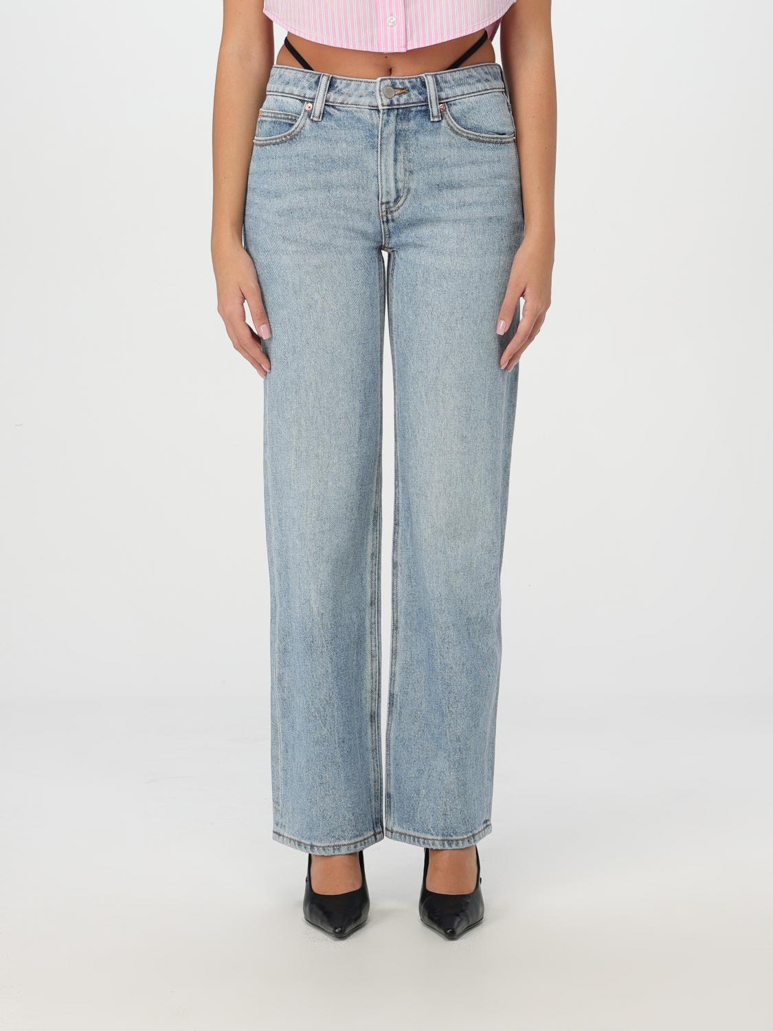 Shop Alexander Wang Jeans Denim X Woman Color Blue In Blau