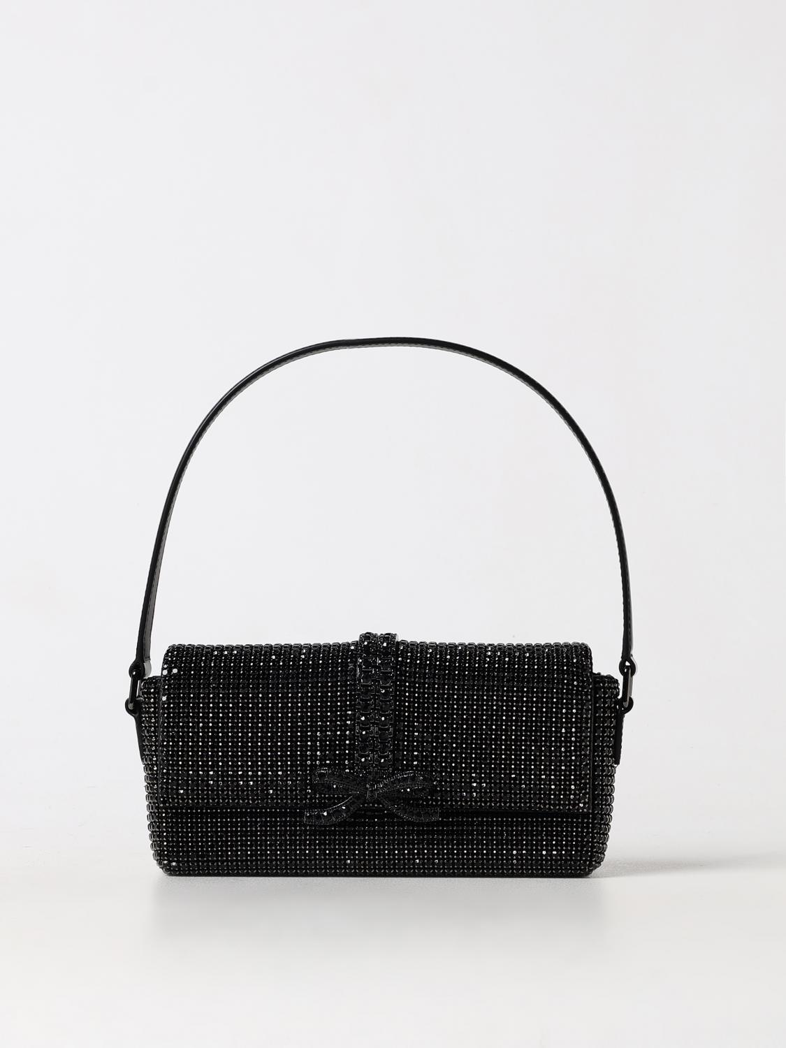 Shop Self-portrait Shoulder Bag  Woman Color Black
