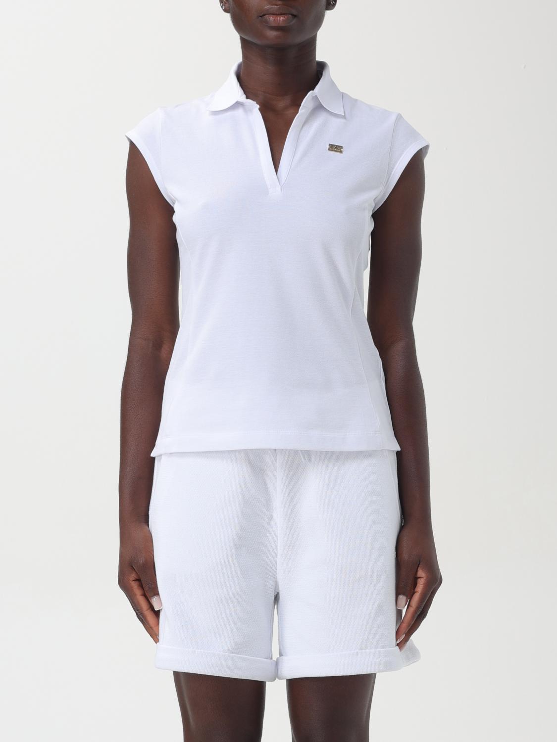 Shop Ea7 Polo Shirt  Woman Color White