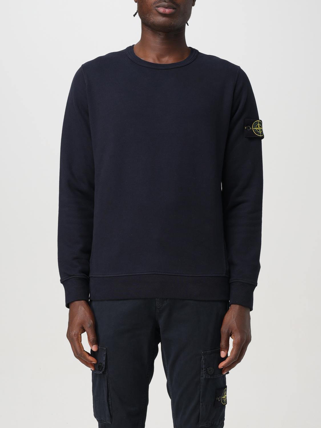 Shop Stone Island Sweatshirt  Men Color Blue In Blau