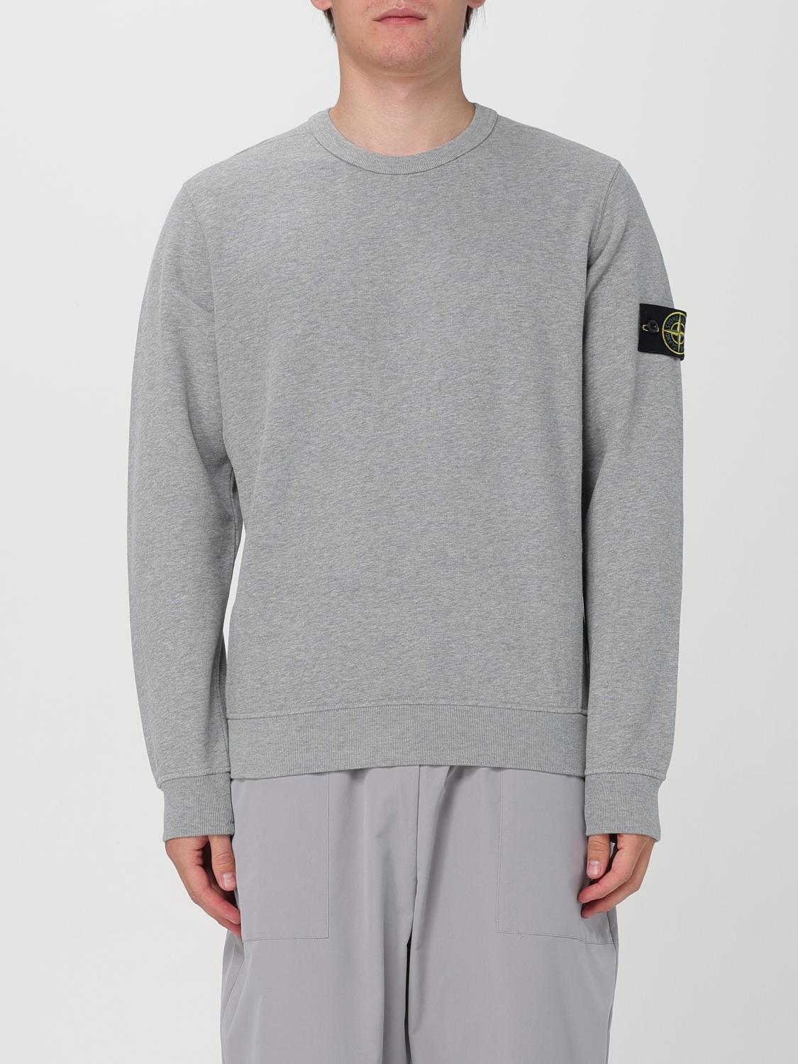 Shop Stone Island Sweatshirt  Men Color Mouse Grey