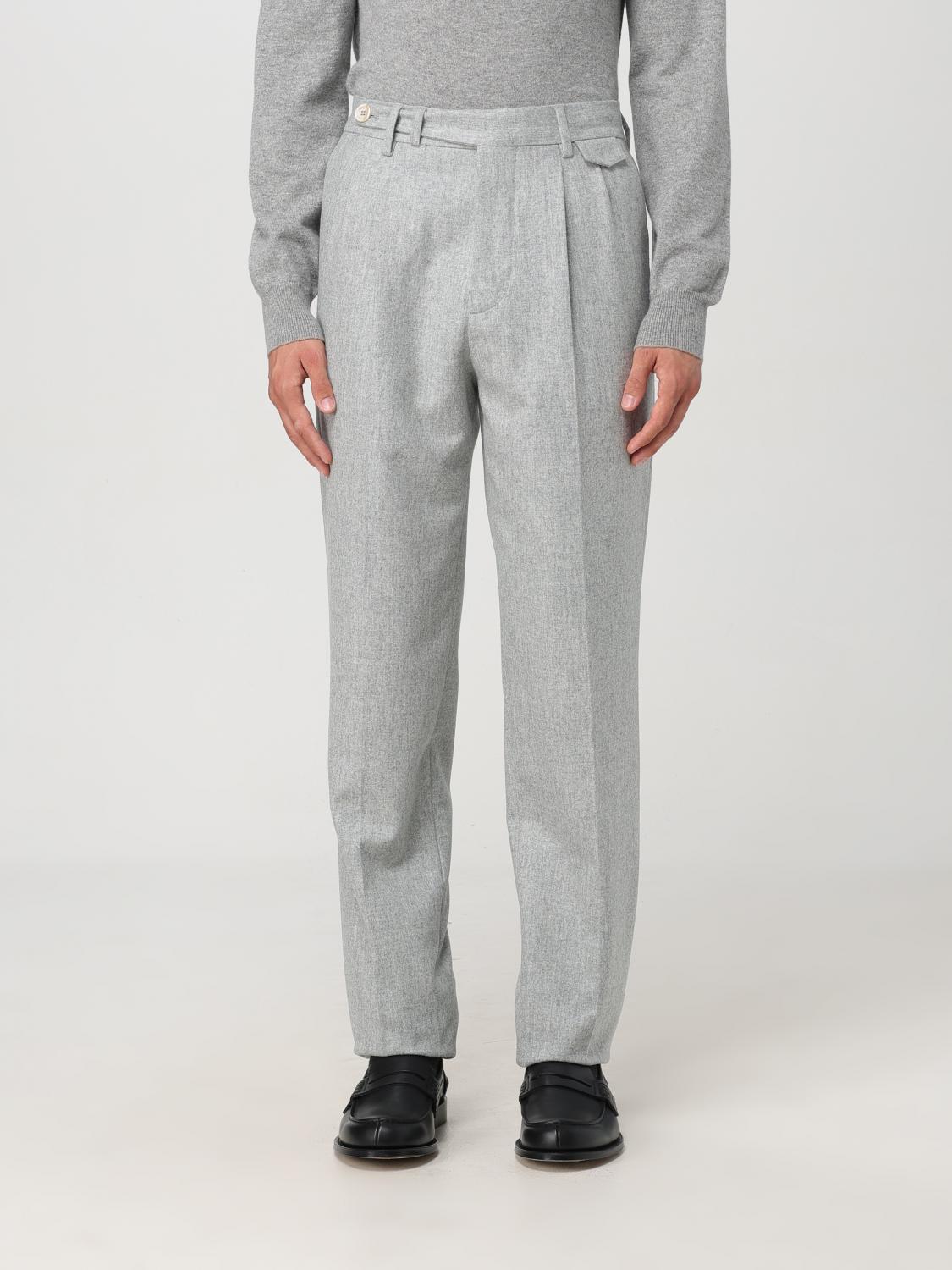 Shop Brunello Cucinelli Pants  Men Color Pearl