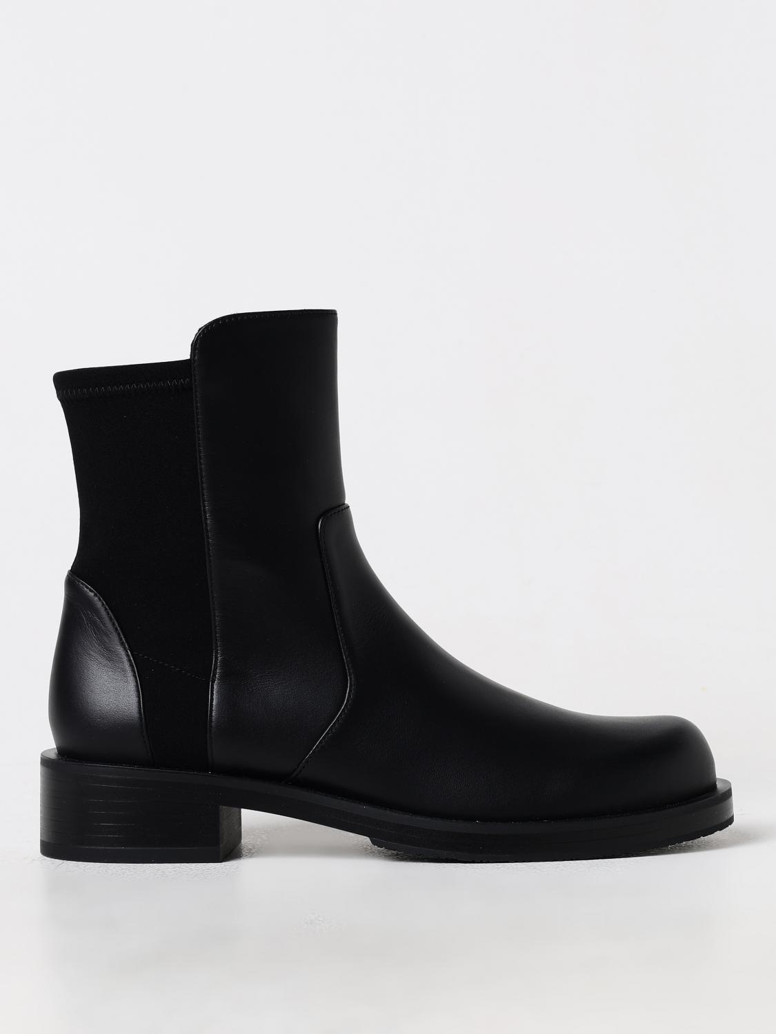 Flat Ankle Boots STUART WEITZMAN Woman color Black