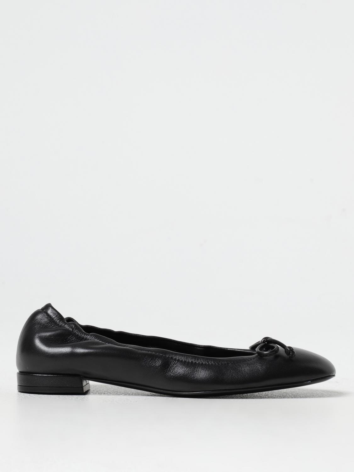 Shop Stuart Weitzman Ballet Flats  Woman Color Black In Schwarz