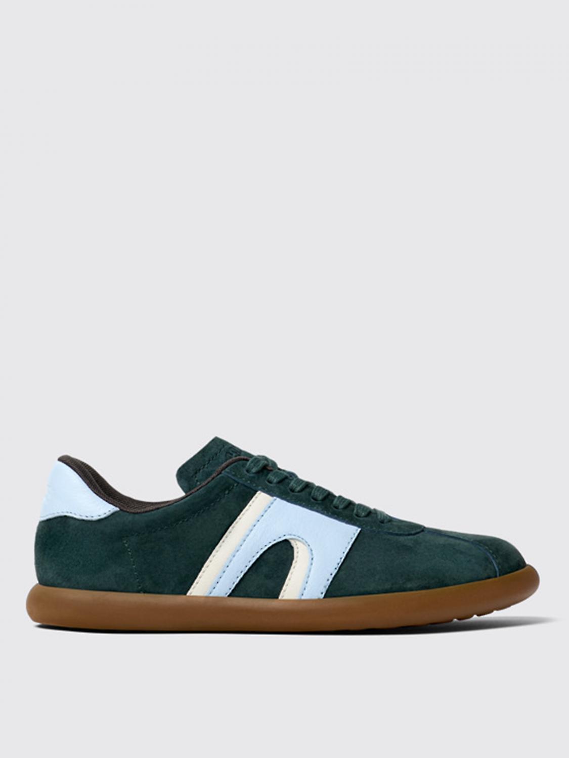 Camper Pelotas Soller Suede Sneakers In Green