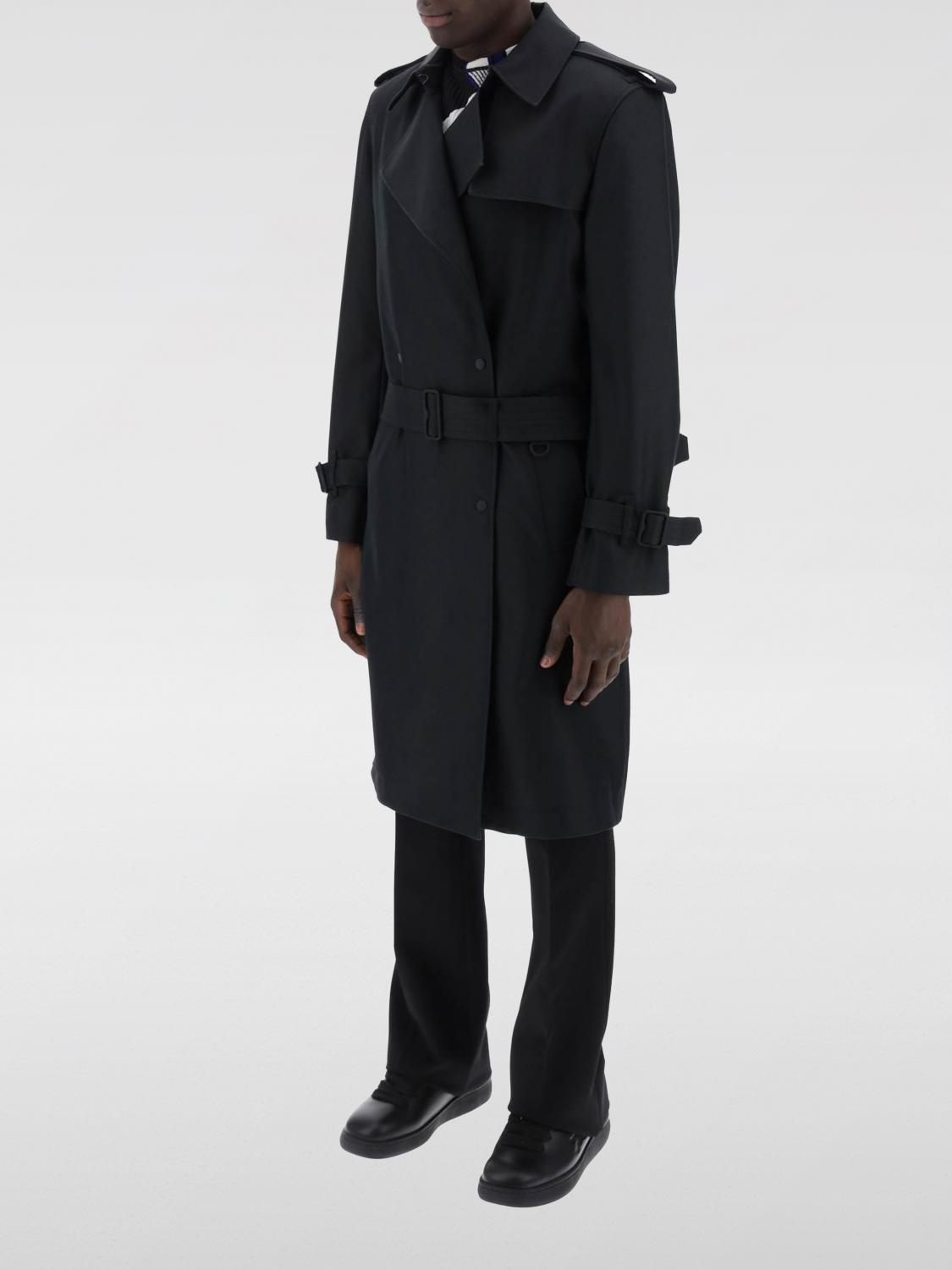 Shop Burberry Trench Coat  Men Color Black In Schwarz