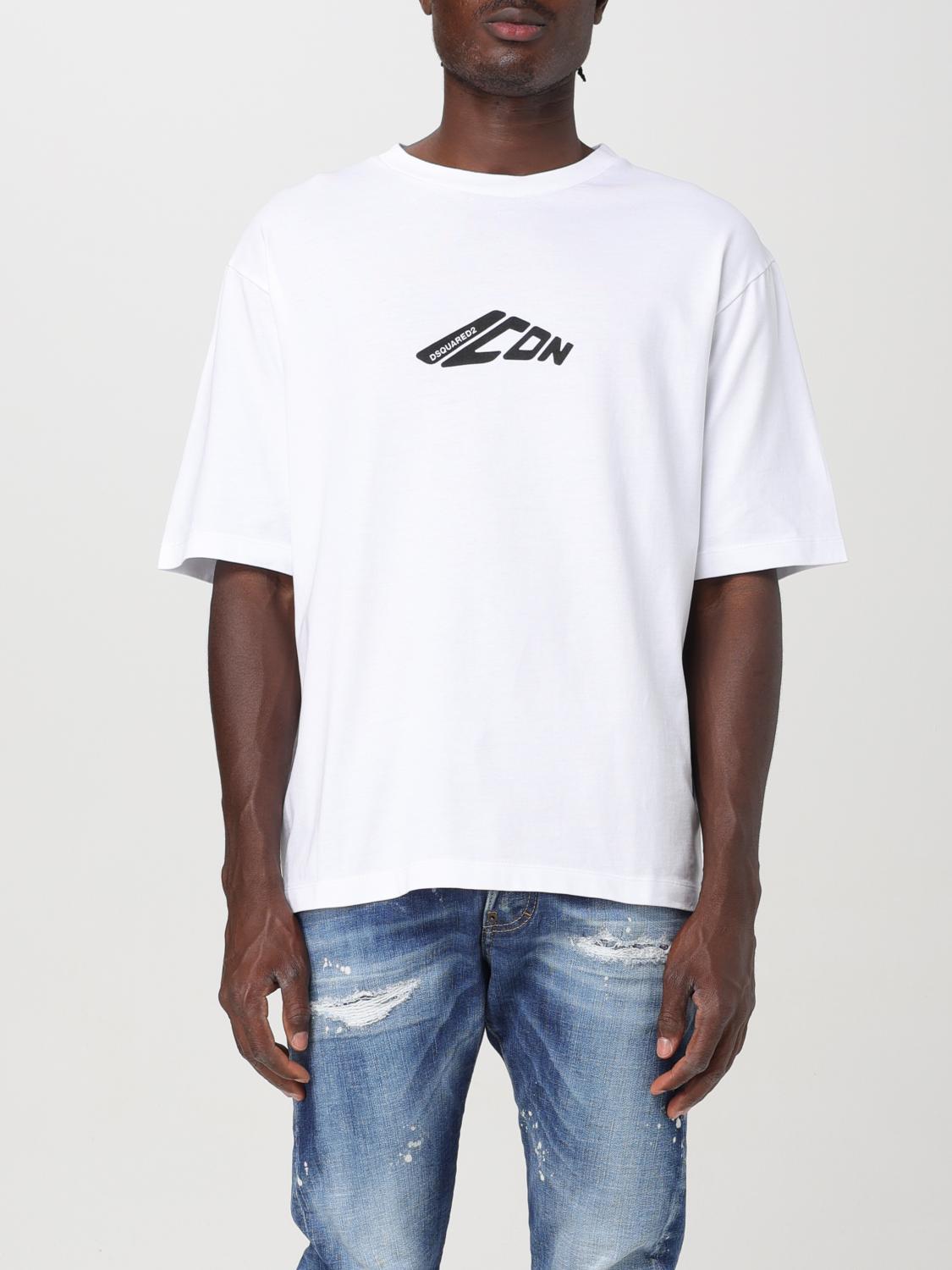 Shop Dsquared2 T-shirt Men Color White