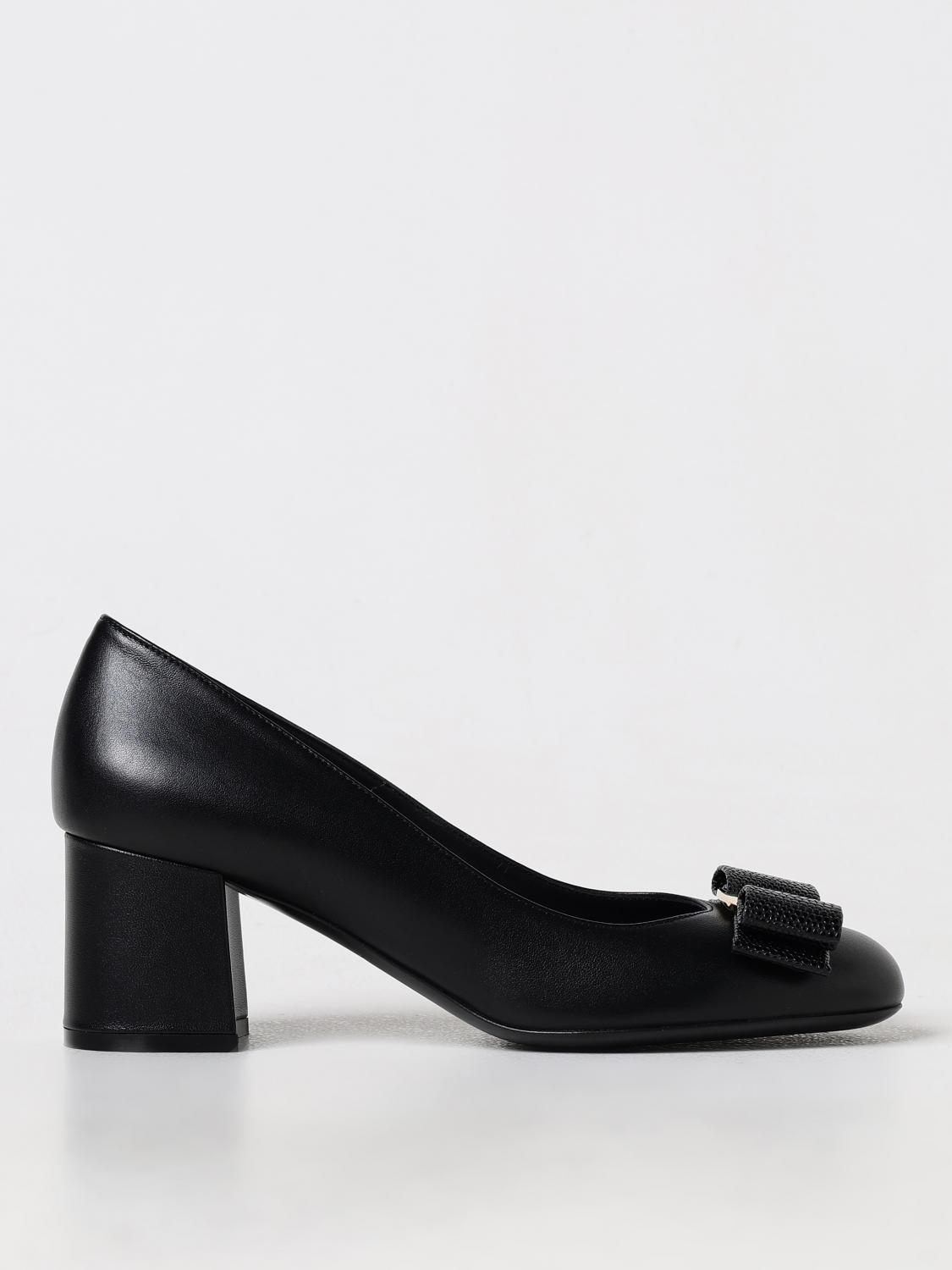 Shop Ferragamo High Heel Shoes  Woman Color Black