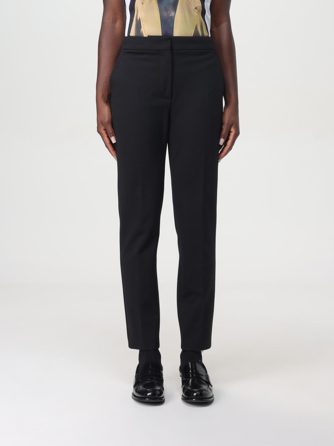 Shop Max Mara Pants  Woman Color Black In Schwarz