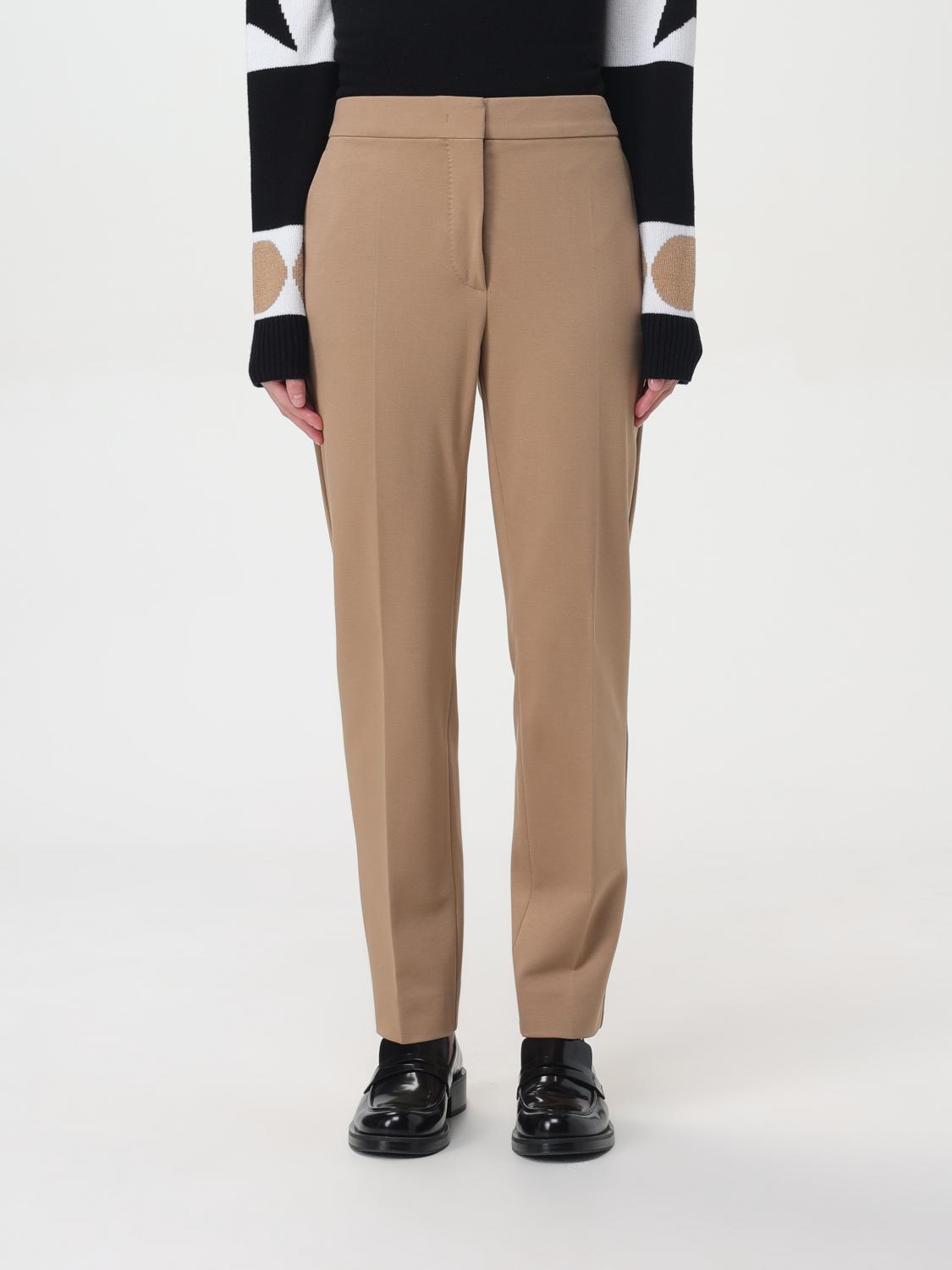 Max Mara Pants Woman Color Brown In Brown