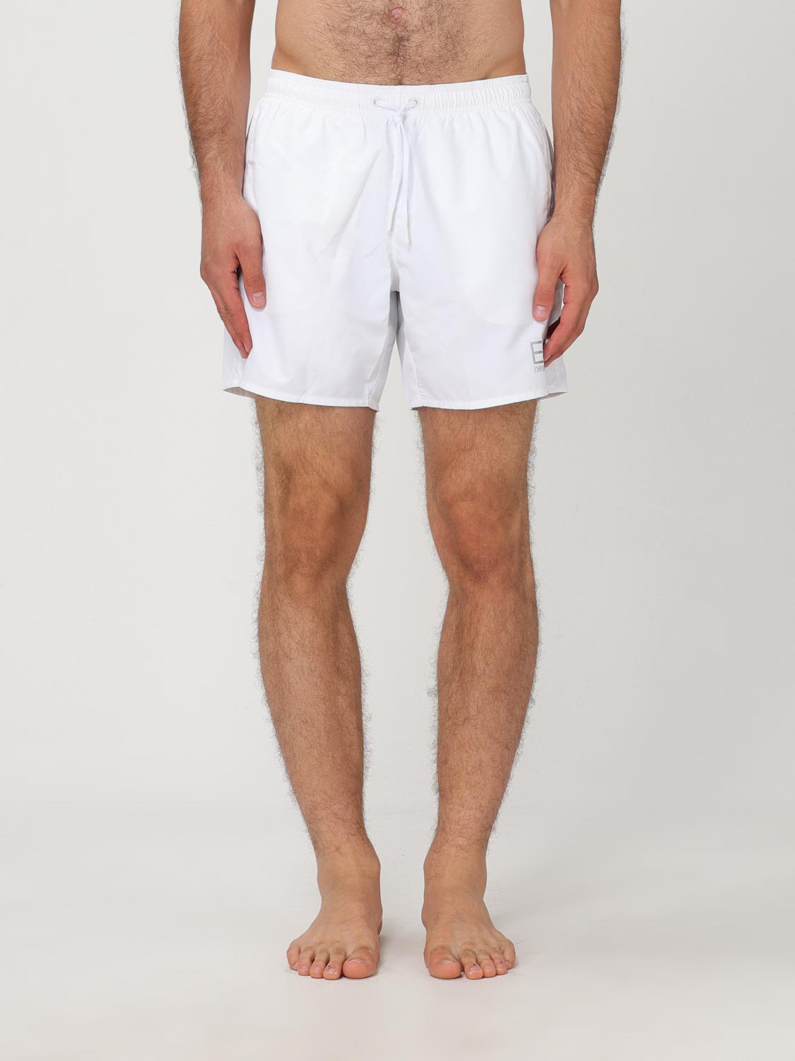 Shop Ea7 Swimsuit  Men Color White