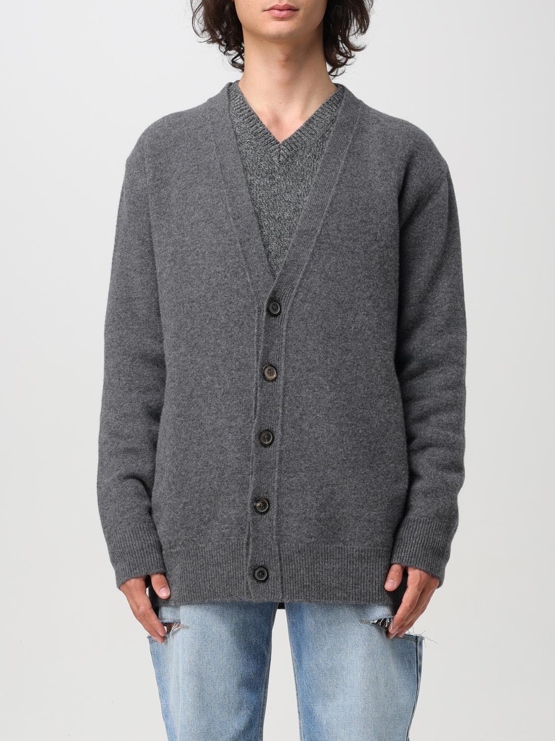 Shop Maison Margiela Cardigan  Men Color Grey