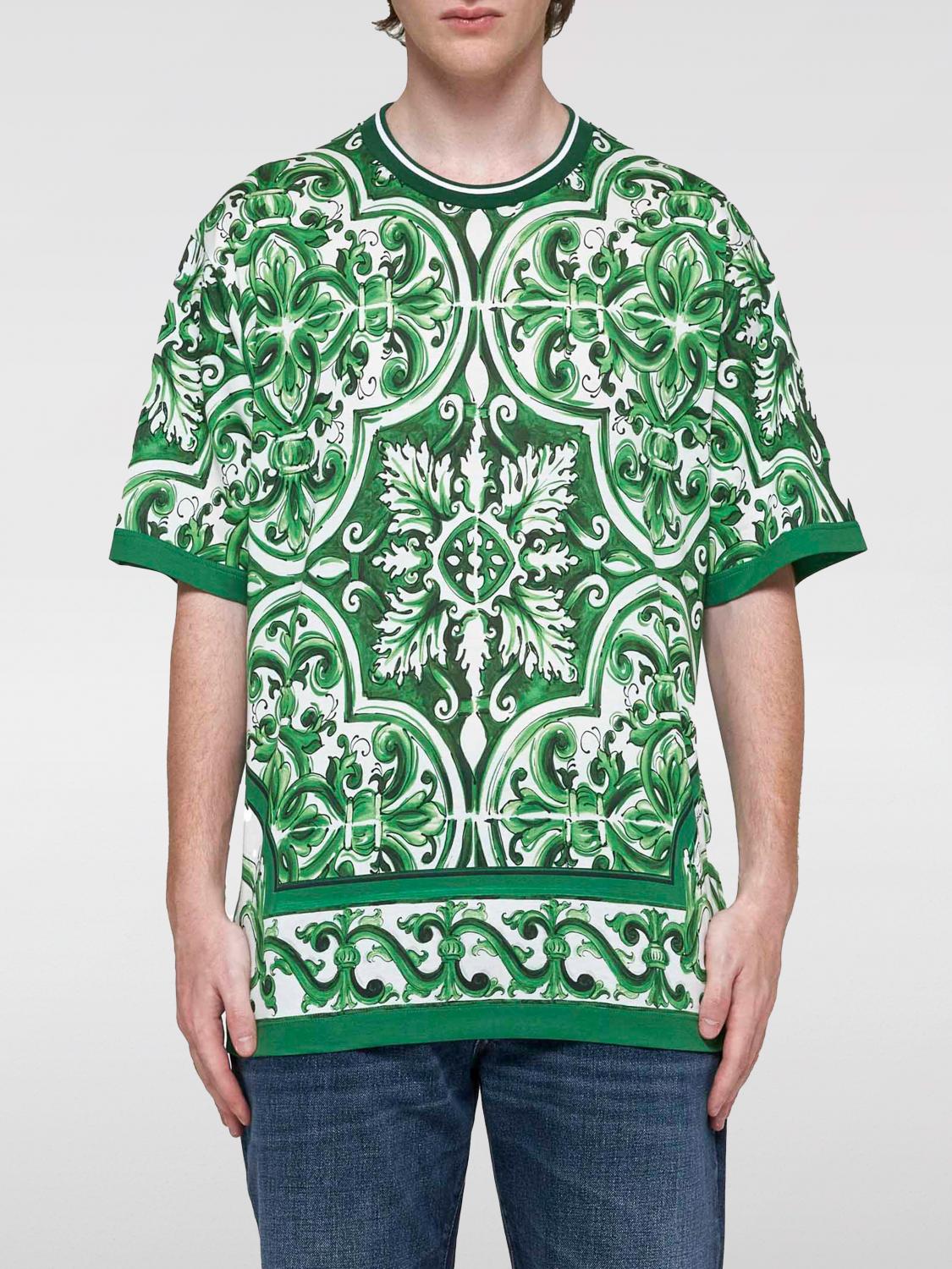 Shop Dolce & Gabbana T-shirt  Men Color Green In Grün