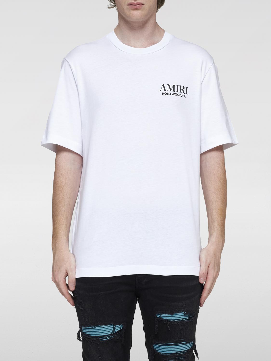 Shop Amiri T-shirt  Men Color White In Weiss