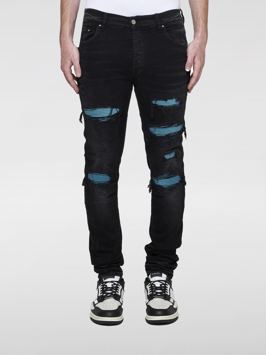 Shop Amiri Jeans  Men Color Black In Schwarz