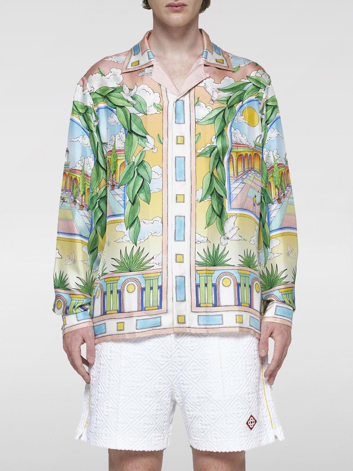 Shop Casablanca Shirt  Men Color Multicolor In Bunt