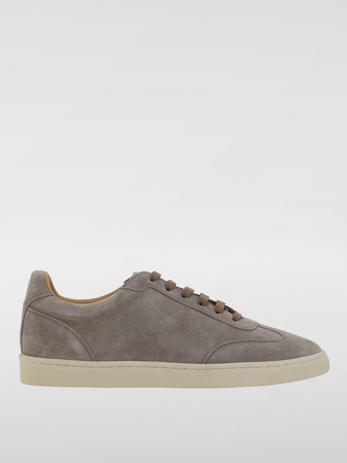 Shop Brunello Cucinelli Sneakers  Men Color Dove Grey In Taubengrau