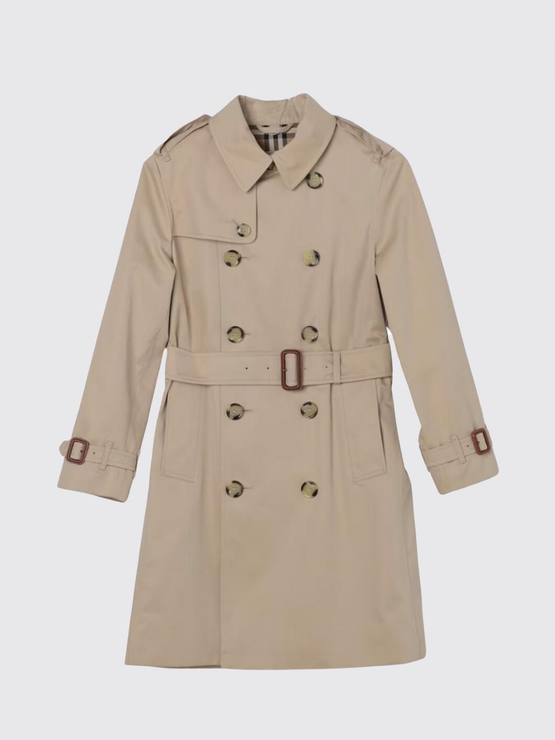 Shop Burberry Jacket  Kids Color Beige