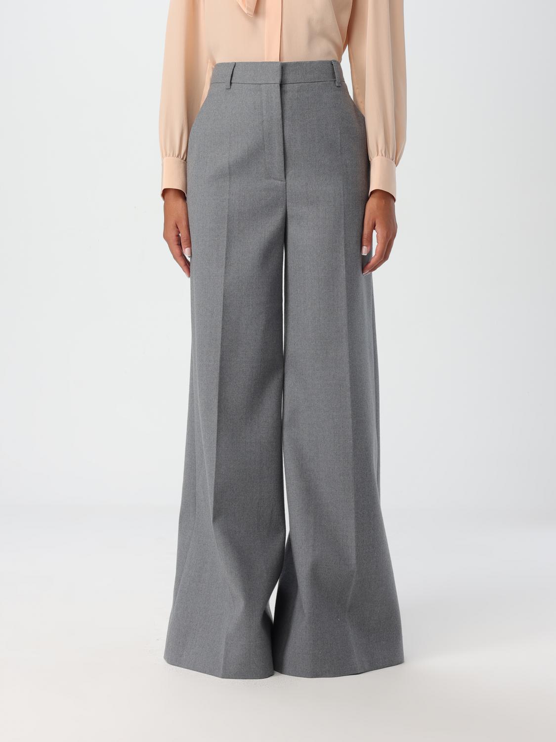 Shop Stella Mccartney Pants  Woman Color Grey In Grau