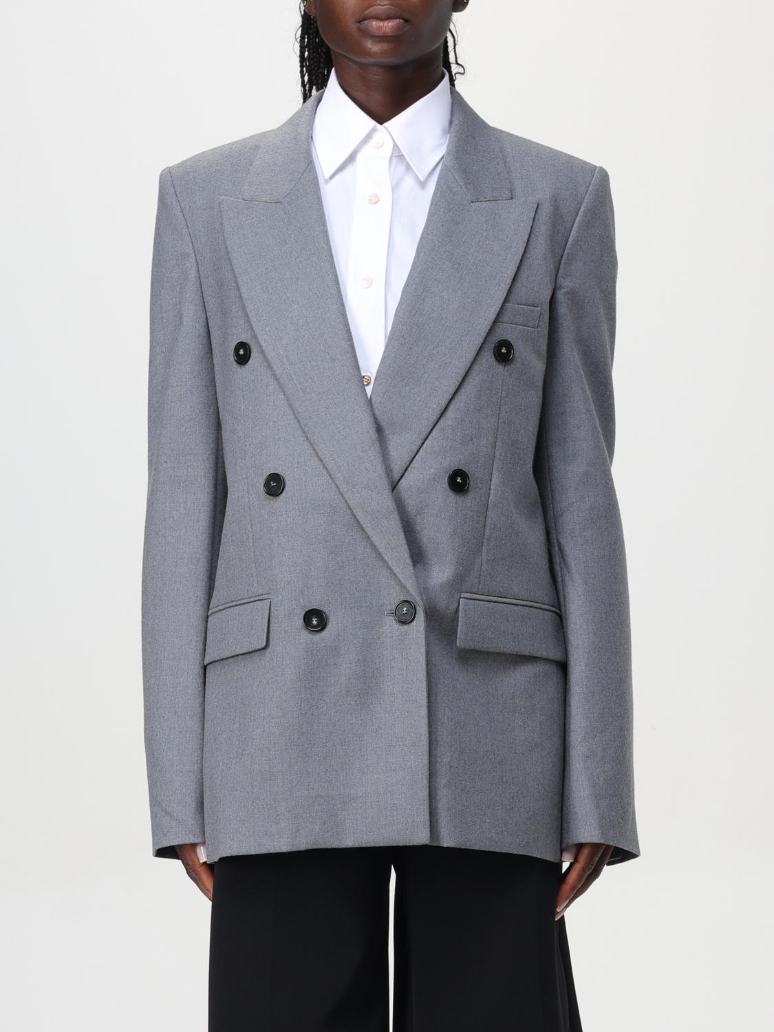 Shop Stella Mccartney Blazer  Woman Color Grey In Grau