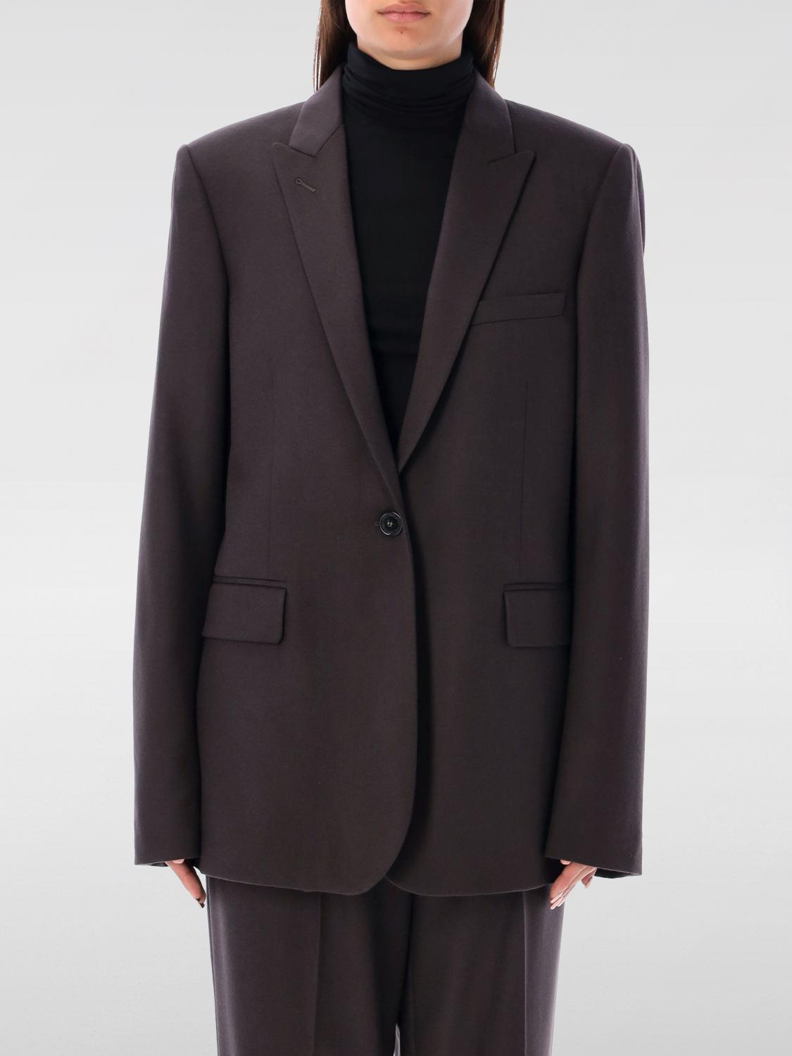 Stella Mccartney Single-breasted Wool Blazer In Braun
