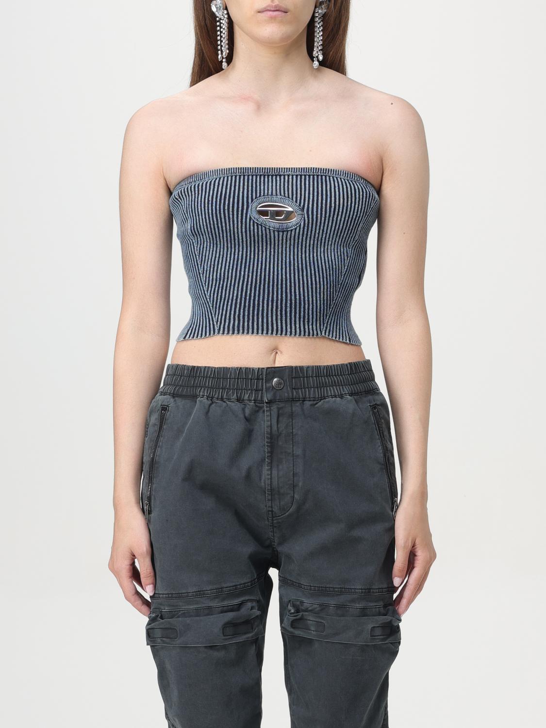 Diesel Blue M-clarksvillex-c Bandeau Top In Denim