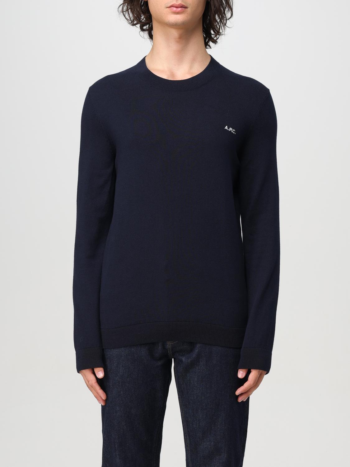 Shop Apc Sweater A.p.c. Men Color Blue